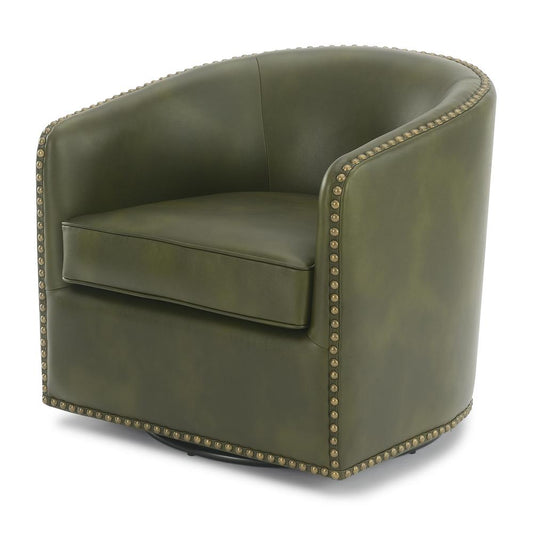 Tyler Swivel Arm Chair - Fern Green
