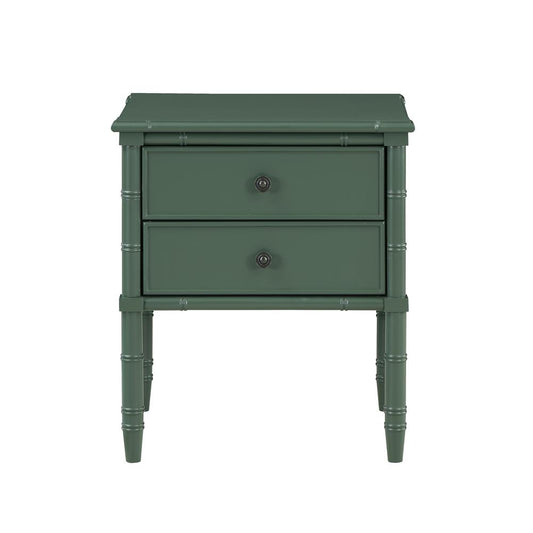 Ellison 2 Drawer Nightstand - Vintage Green