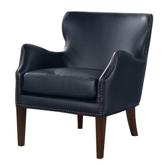 Dallas Midnight Blue High Leg Slope Arm Chair