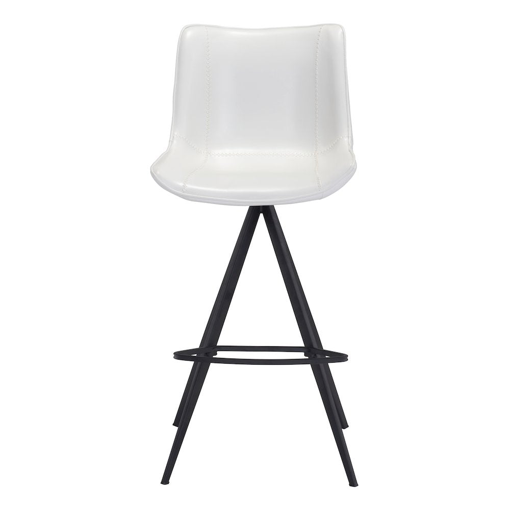 Aki Barstool (Set of 2) White & Black