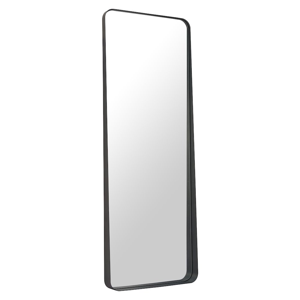 Riga Mirror Black made in Powder Coated Steel, MDF, Mirror Glass