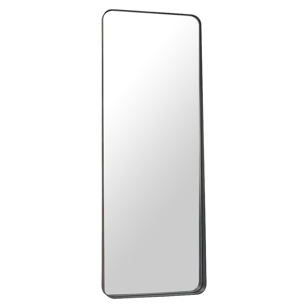 Riga Mirror Black made in Powder Coated Steel, MDF, Mirror Glass