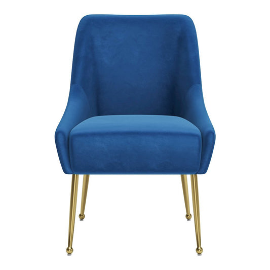 Maxine Dining Chair Navy Blue & Gold
