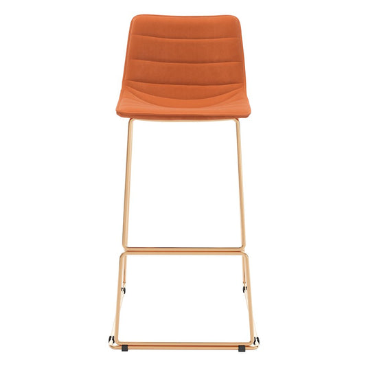 Adele Barstool (Set of 2) Orange & Gold