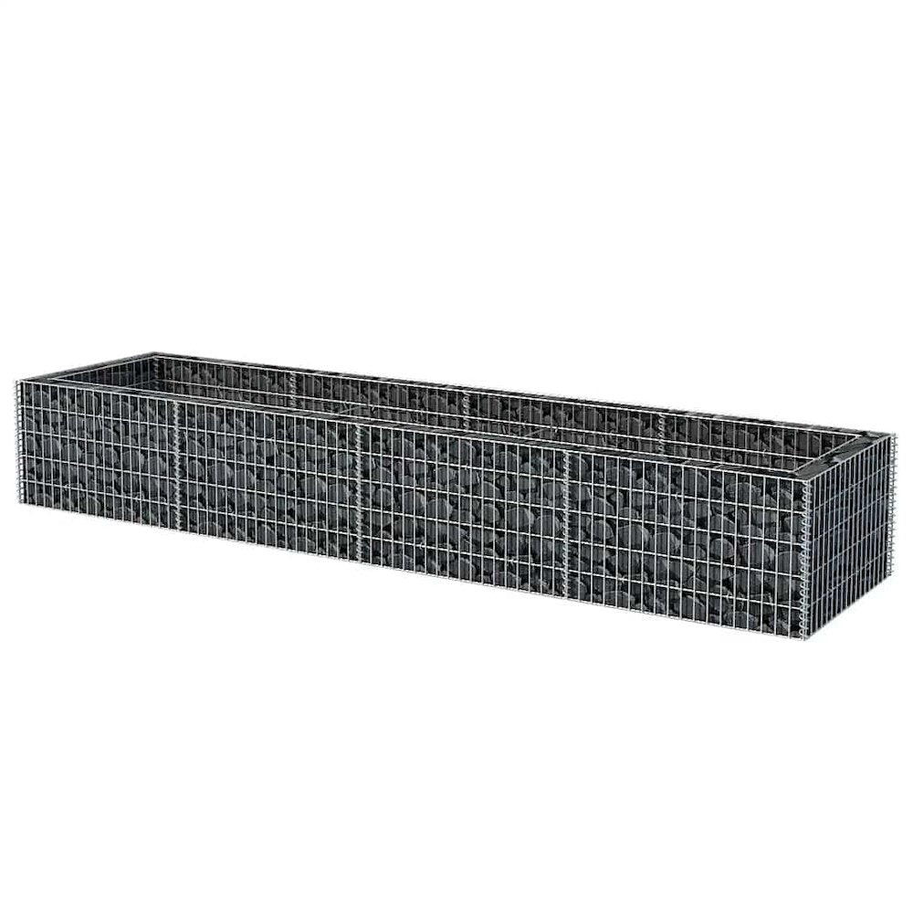 vidaXL Gabion Raised Bed Steel 141.7"x35.4"x19.7", 142555
