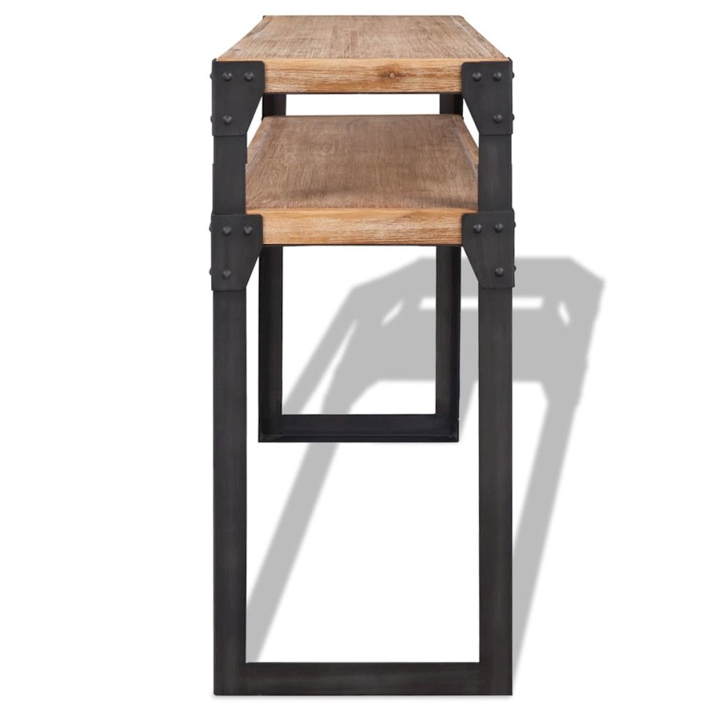 vidaXL Console Table Solid Acacia Wood 47.2"x15.7"x33.5", 243915