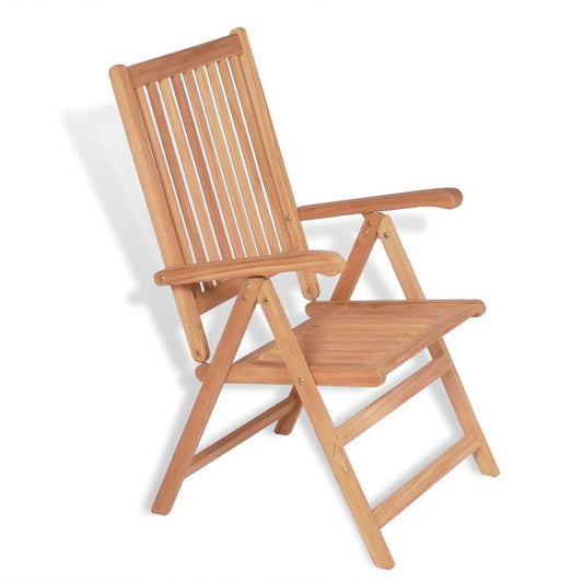 vidaXL Reclining Garden Chairs 2 pcs Solid Teak Wood, 43029