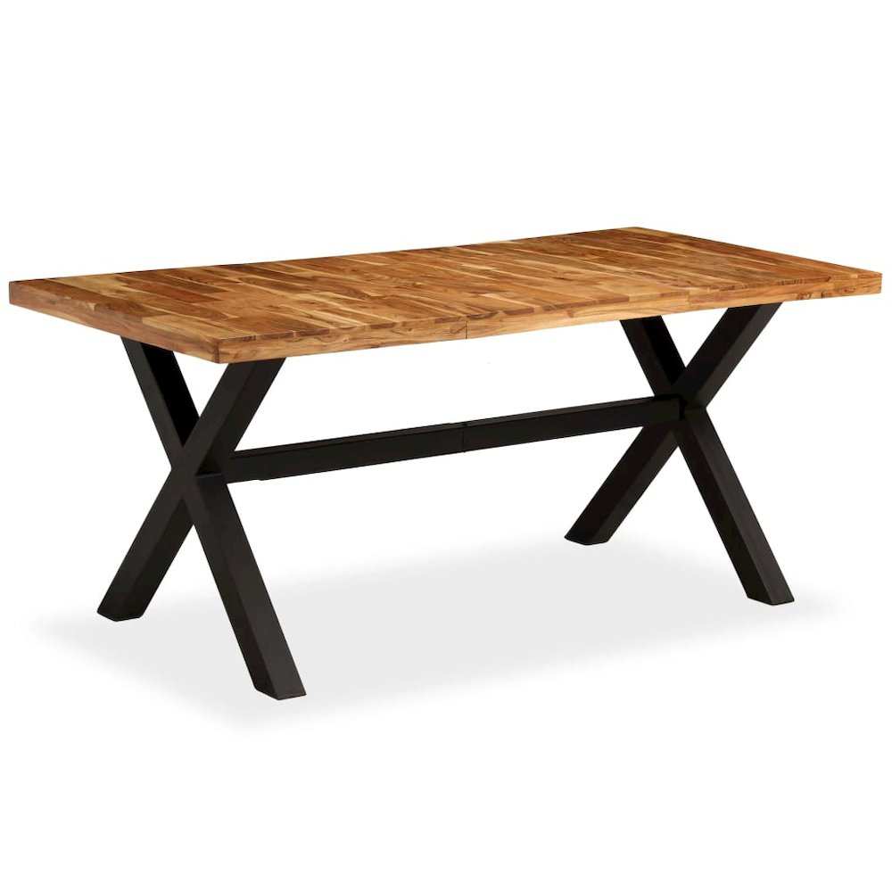 vidaXL Dining Table Solid Acacia and Mango Wood 70.9"x35.4"x29.9", 245640