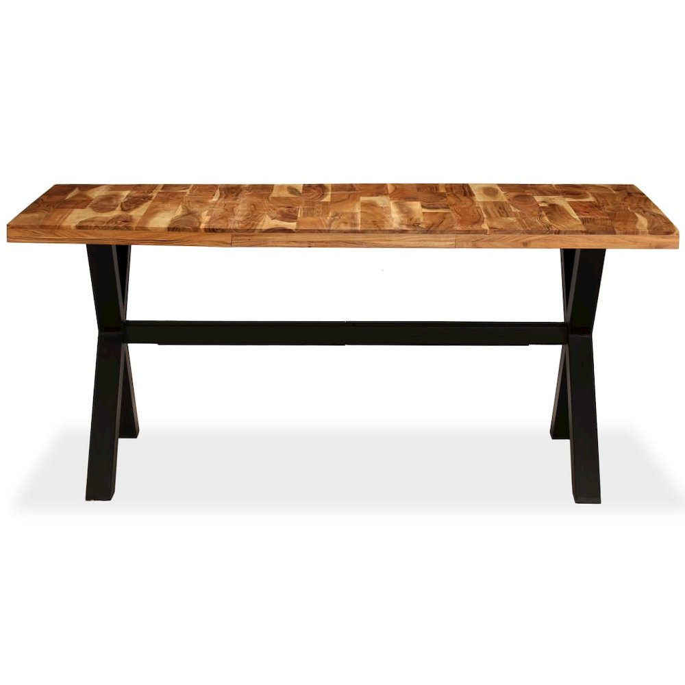 vidaXL Dining Table Solid Acacia and Mango Wood 70.9"x35.4"x29.9", 245640