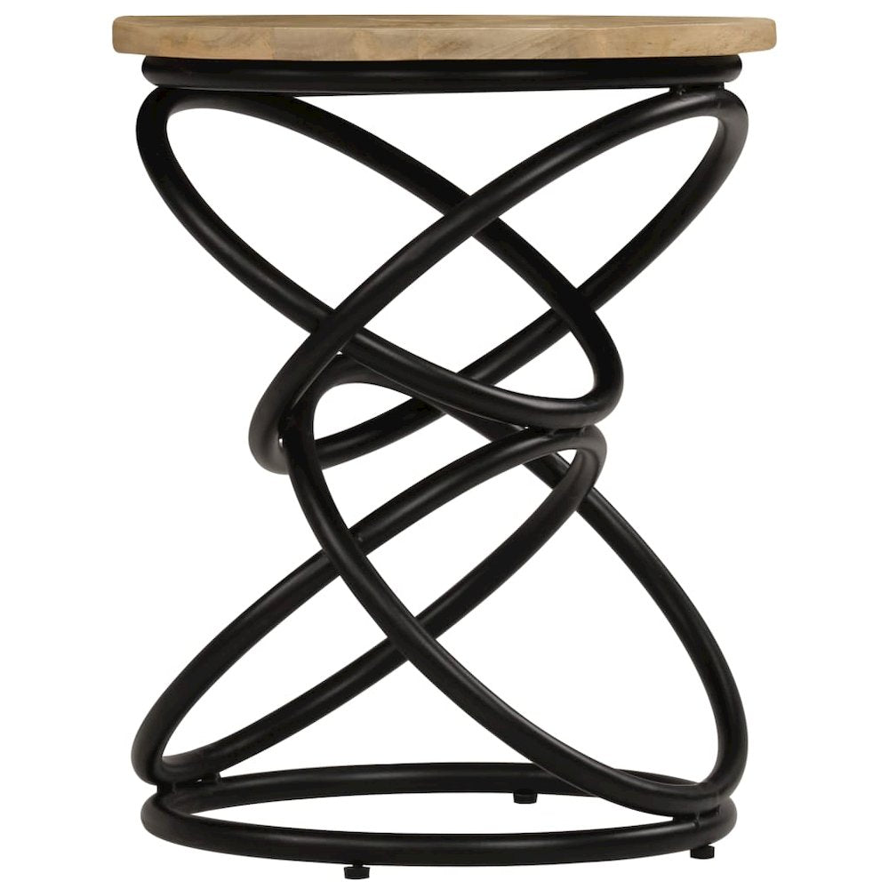 vidaXL End Table Solid Mango Wood 15.7"x19.7", 247320