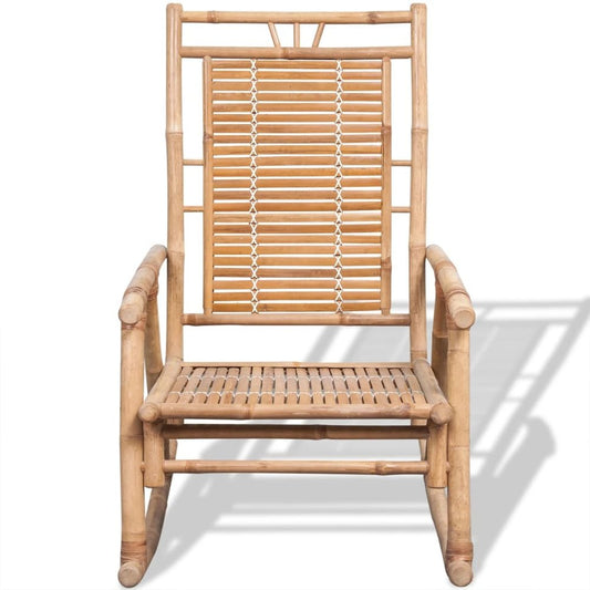 Rocking Chair Natural Bamboo Bamboo 26 x 33.9 x 41.3 in