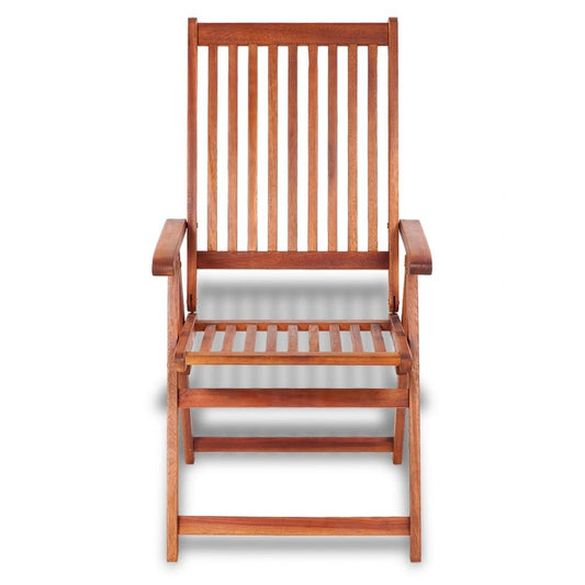 Dining Chair Set of 2 Natural Brown Solid Acacia wood Standard