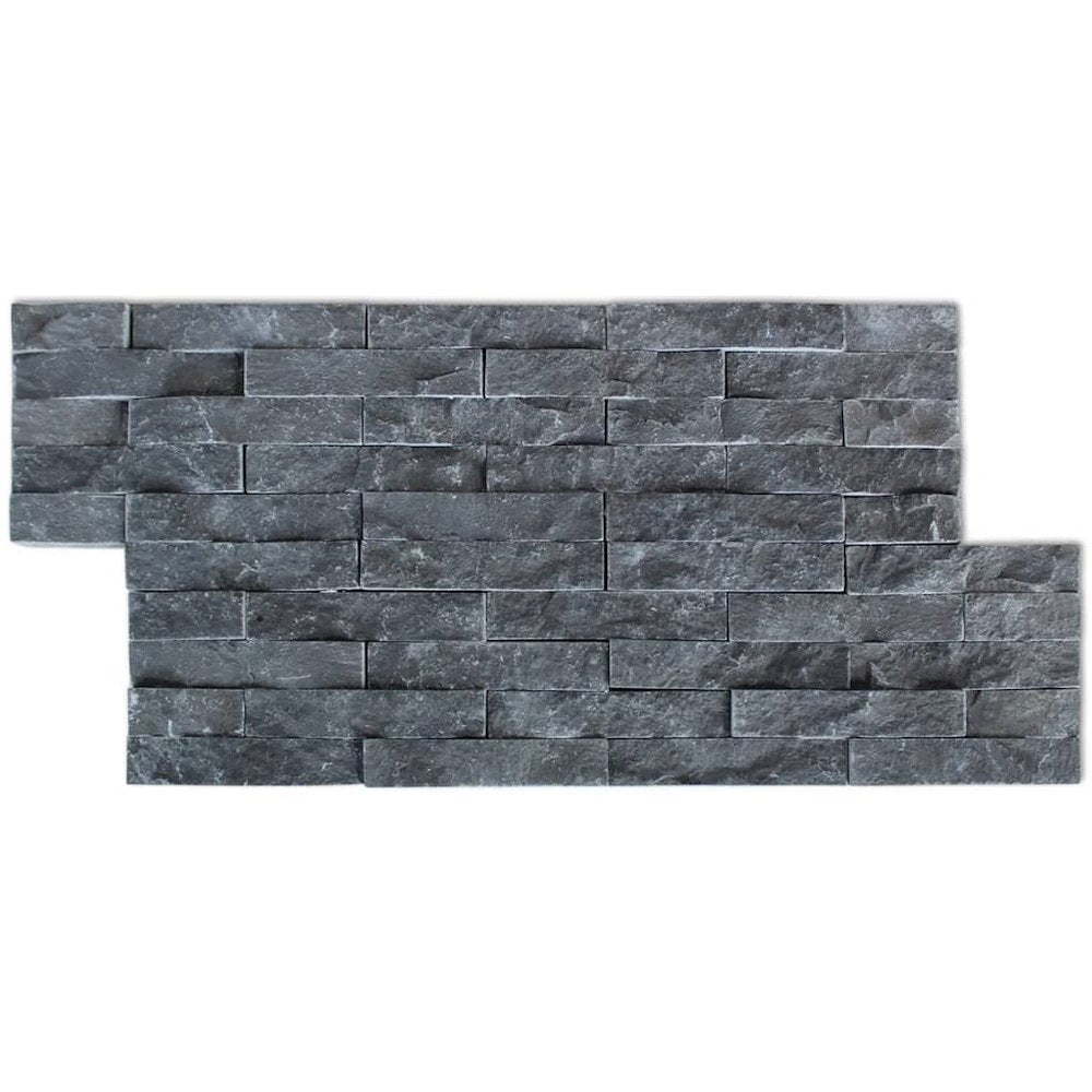 vidaXL Wall Cladding Panels 5 pcs Marble Black, 242675