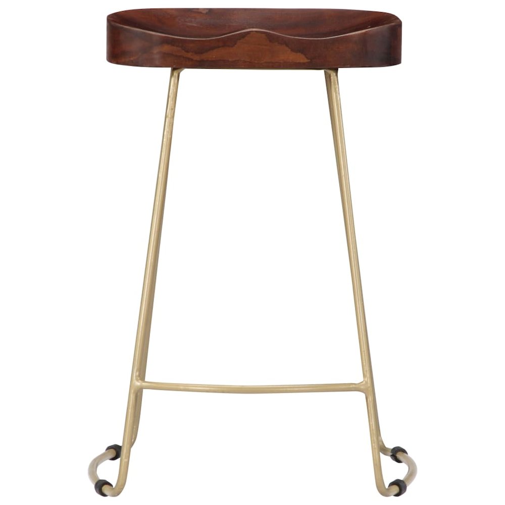 vidaXL Gavin Bar Stools 2 pcs Solid Mango Wood, 247834