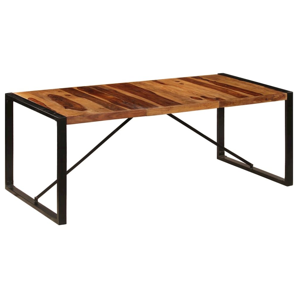 vidaXL Dining Table 78.7"x39.4"x29.5" Solid Sheesham Wood, 247413