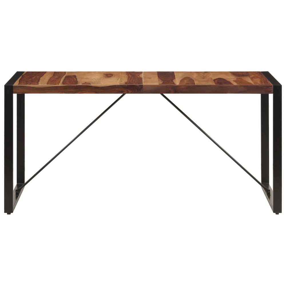vidaXL Dining Table 63"x31.5"x29.5" Solid Sheesham Wood, 247419