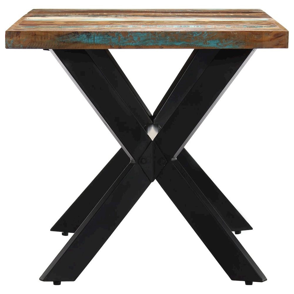 vidaXL Dining Table 55.1"x27.6"x29.5" Solid Reclaimed Wood, 247439