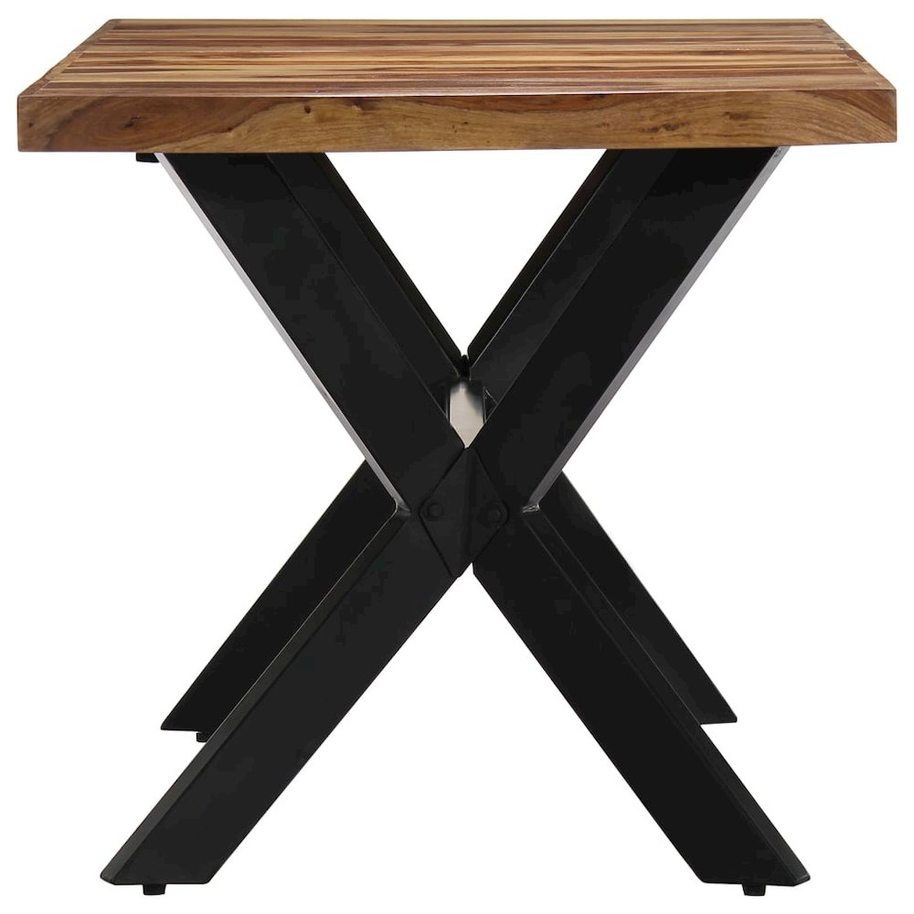vidaXL Dining Table 55.1"x27.6"x29.5" Solid Sheesham Wood, 247440