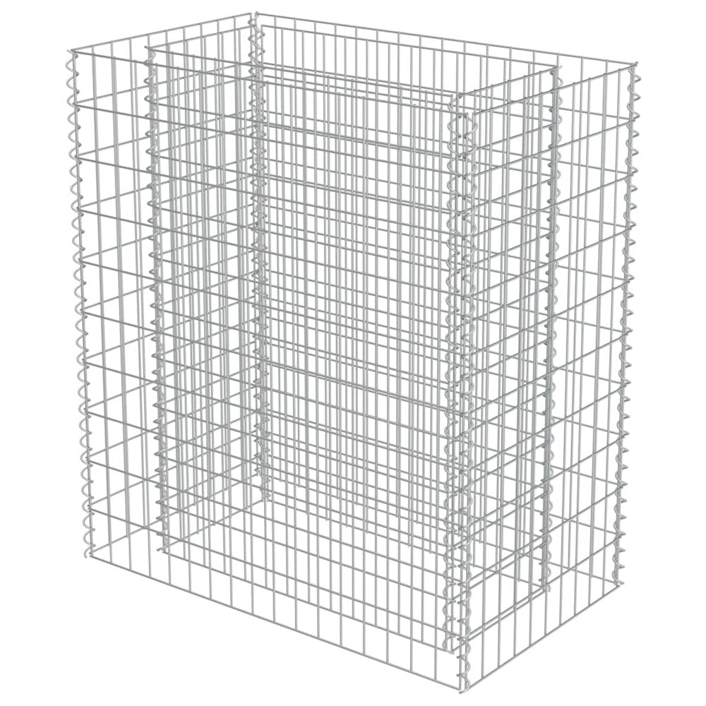 vidaXL Gabion Raised Bed Galvanized Steel 35.4"x19.7"x39.4", 143568