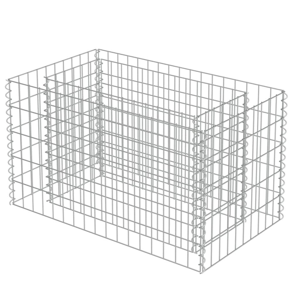 vidaXL Gabion Raised Bed Galvanized Steel 35.4"x19.7"x19.7", 143569