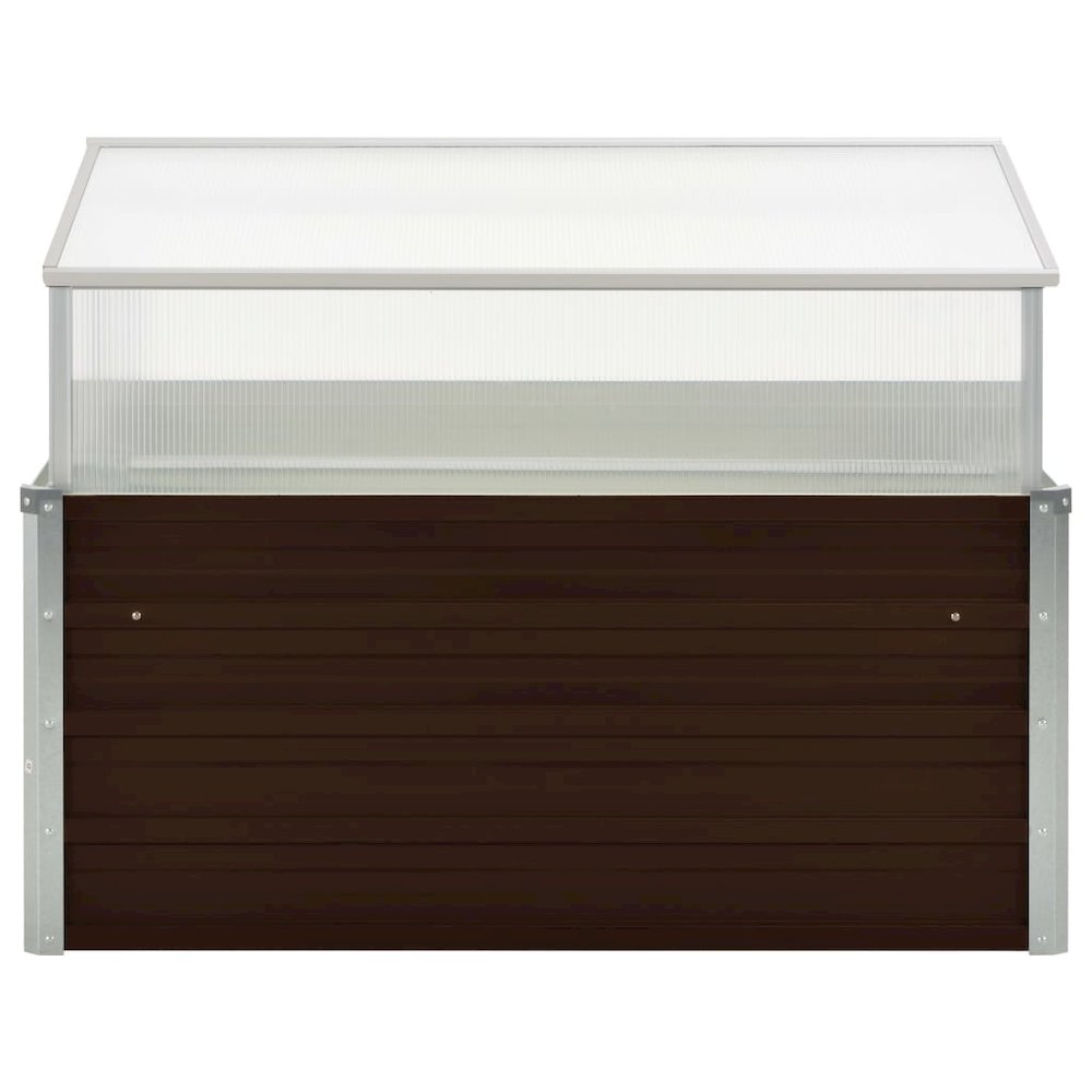 Greenhouse Brown 39.4"x39.4"x33.5" Galvanized Steel