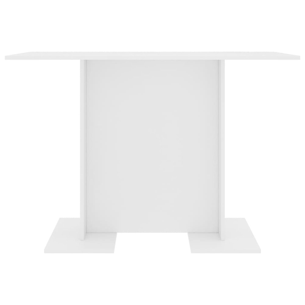 vidaXL Dining Table White 43.3"x23.6"x29.5" Chipboard, 800243