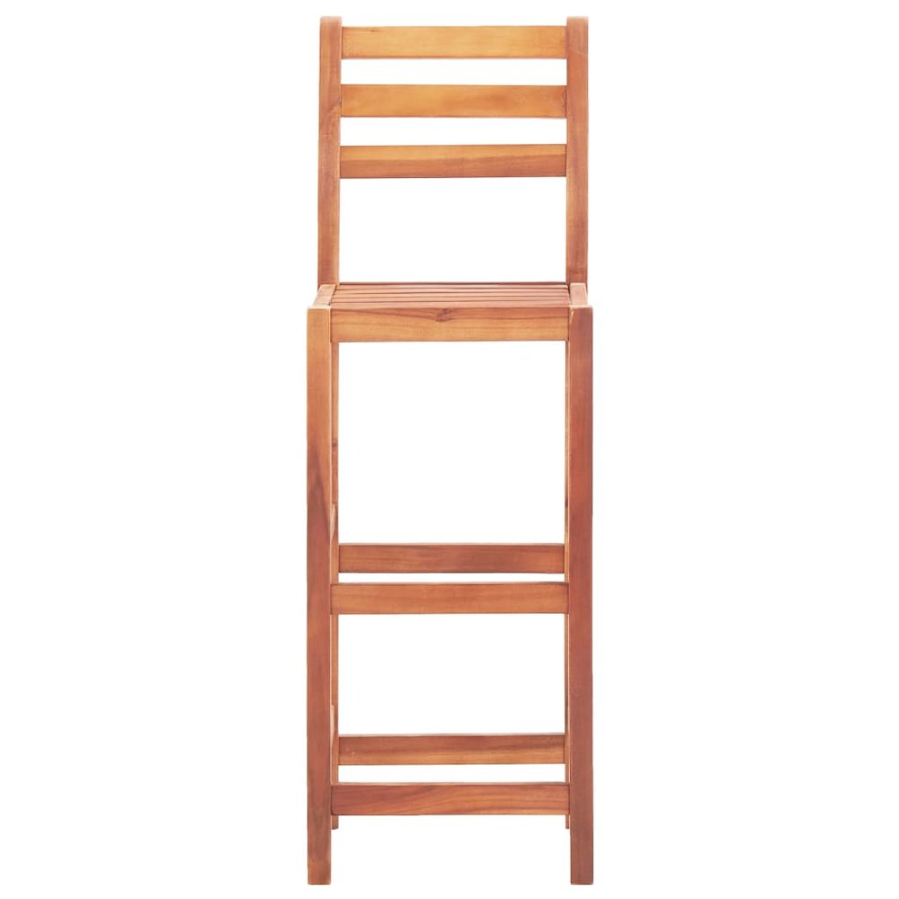 vidaXL Bar Stools 2 pcs Solid Acacia Wood, 46314