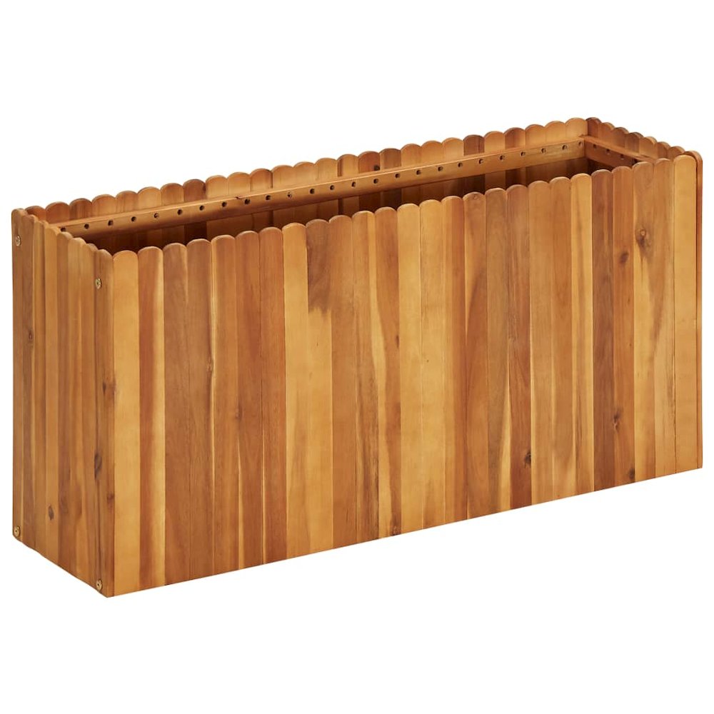 vidaXL Garden Raised Bed 39.3"x11.8"x19.6" Solid Acacia Wood, 45924