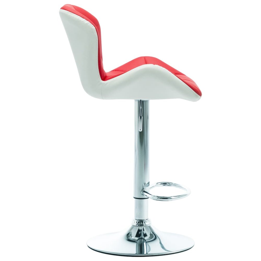 vidaXL Bar Stool Red Faux Leather, 249674
