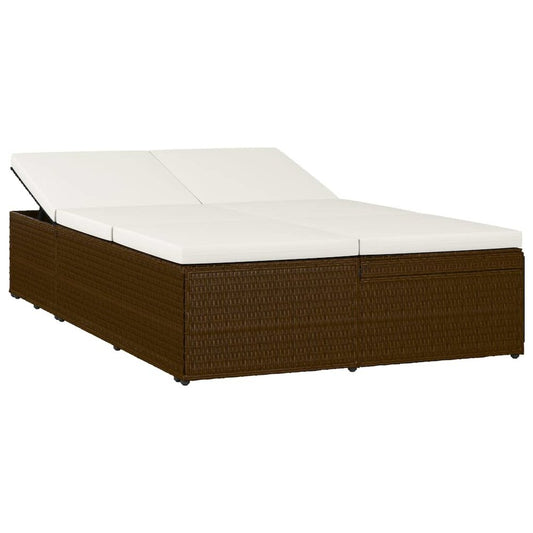 Sun Bed Brown and cream white