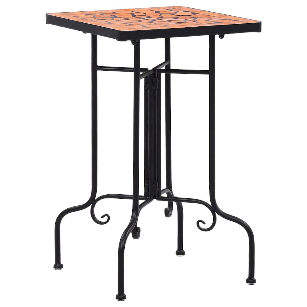 vidaXL Mosaic Side Table Terracotta Ceramic, 46709