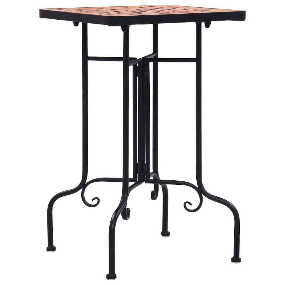 vidaXL Mosaic Side Table Terracotta Ceramic, 46709