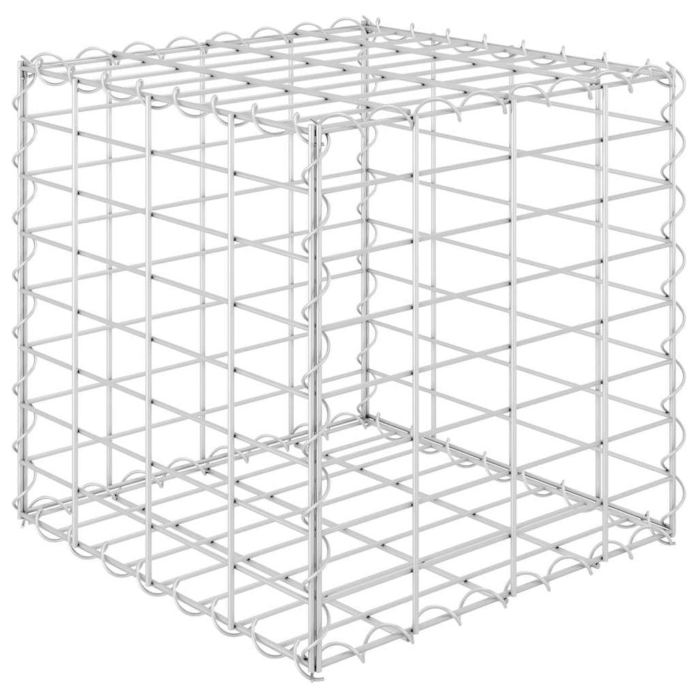 vidaXL Cube Gabion Raised Bed Steel Wire 15.7"x15.7"x15.7", 145649