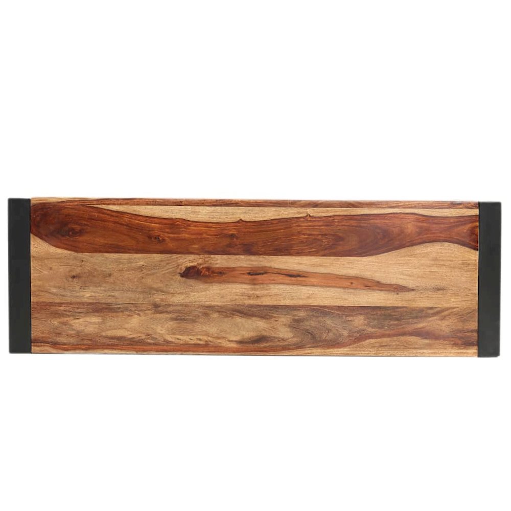 vidaXL Console Table 43.3"x13.8"x29.9" Solid Sheesham Wood
