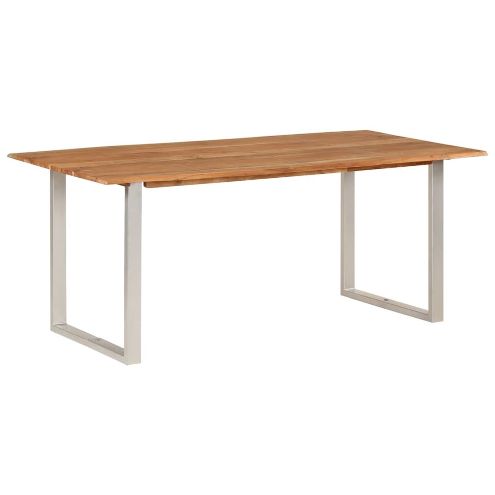 vidaXL Dining Table 70.9"x35.4"x29.9" Solid Acacia Wood 6476