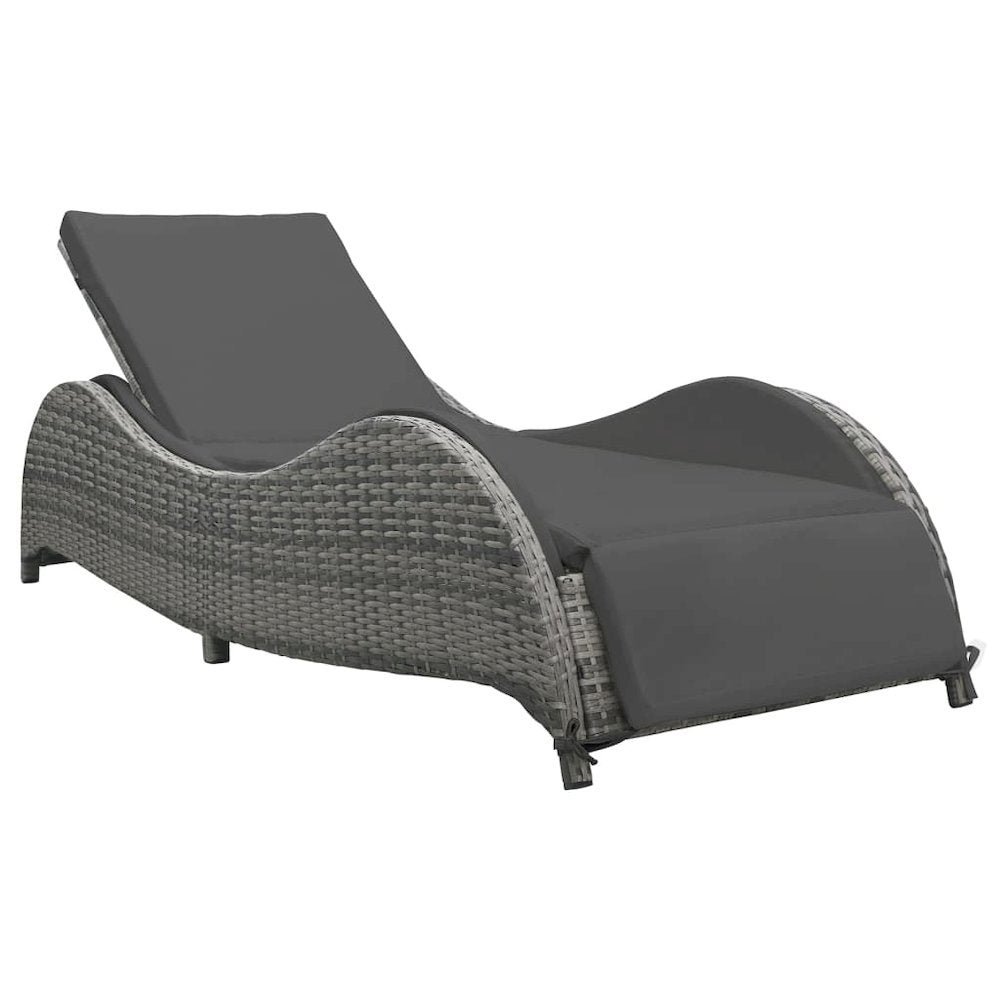 Sun Lounger Gray and dark gray