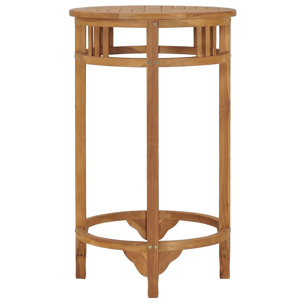 Bar Table Ø 23.6" Solid Wood Teak