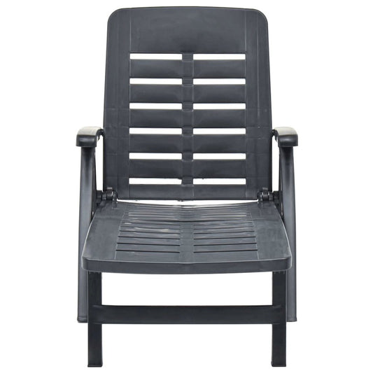 Sunlounger Anthracite Plastic Standard Foldable