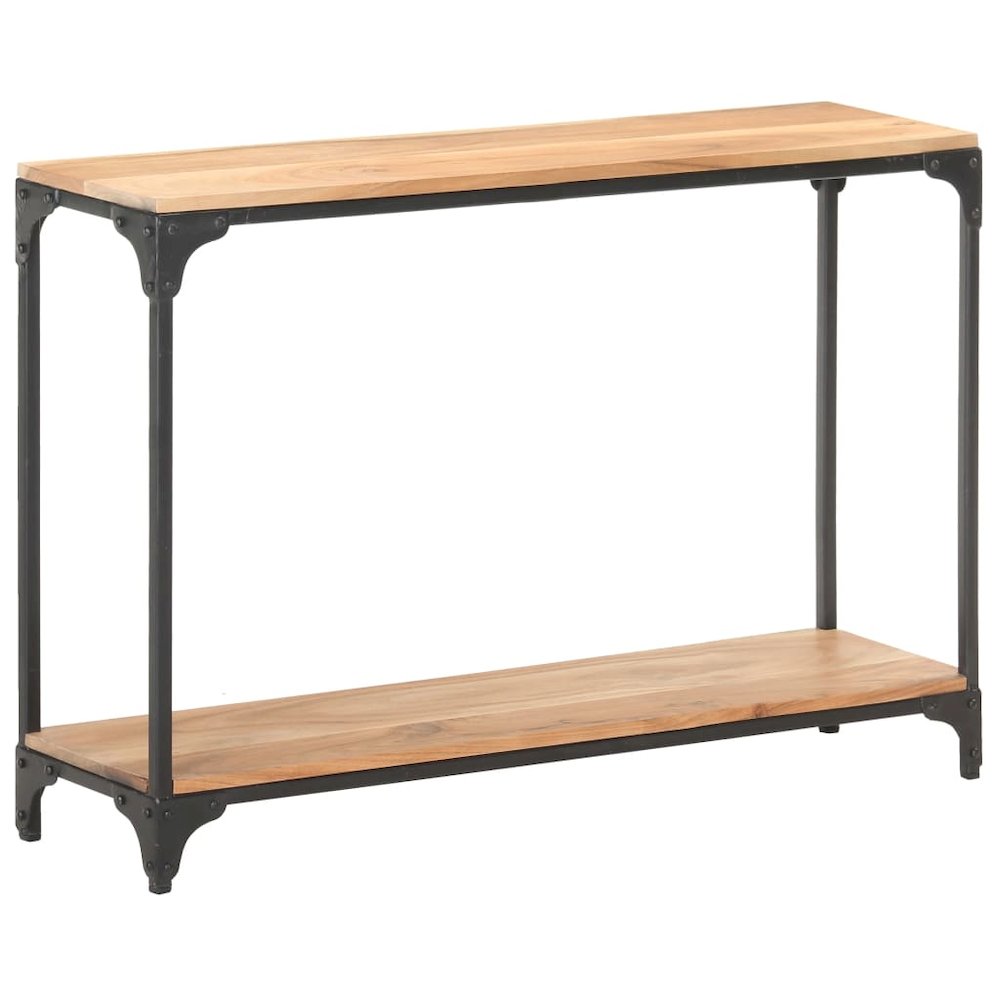 vidaXL Console Table 43.3"x11.8"x29.5" Solid Acacia Wood 0261