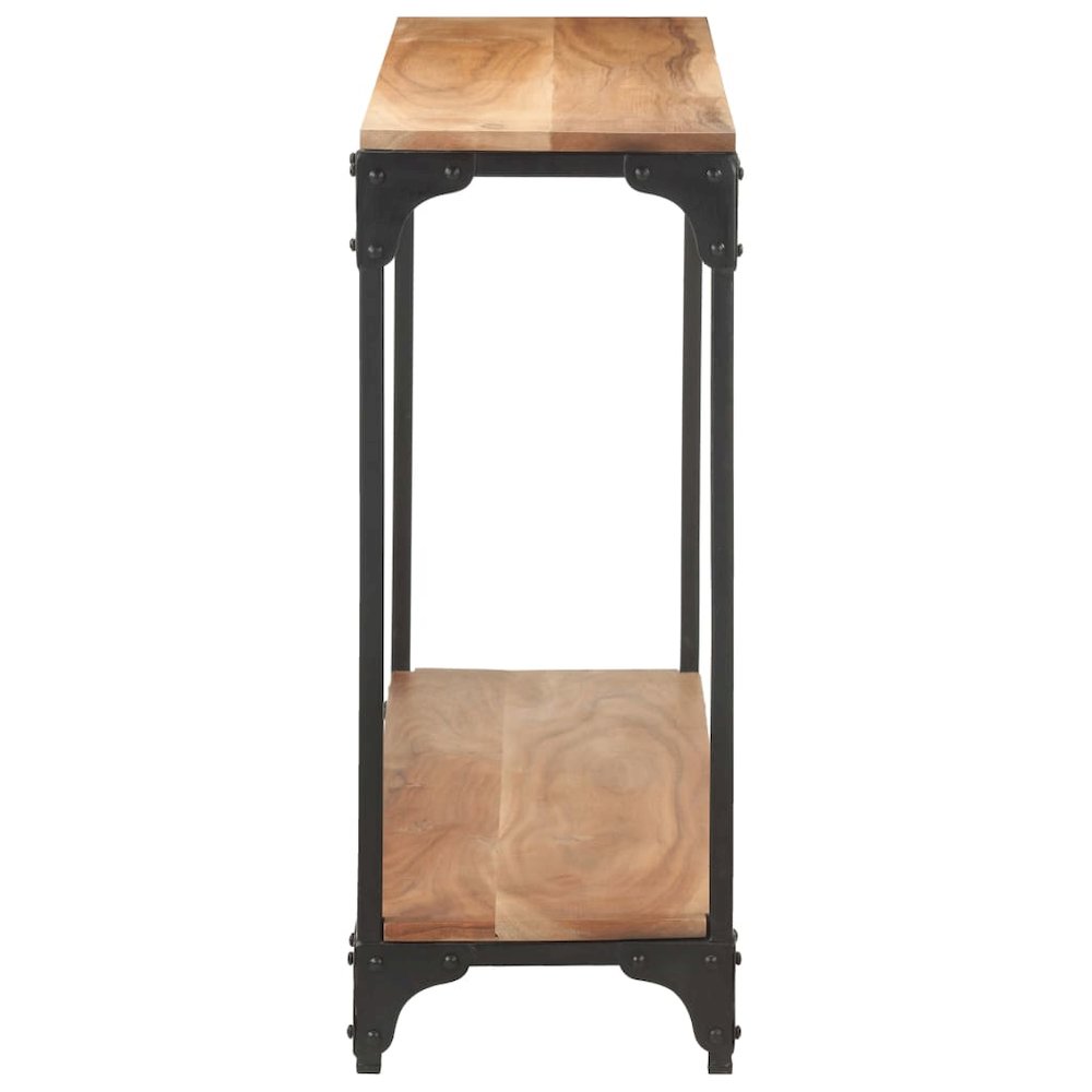 vidaXL Console Table 43.3"x11.8"x29.5" Solid Acacia Wood 0261
