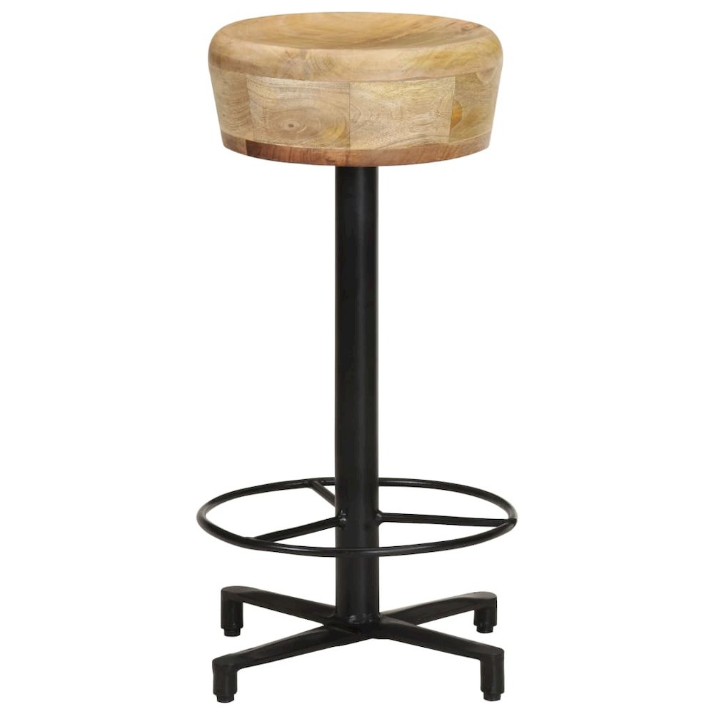 vidaXL Bar Stools 2 pcs 26" Solid Mango Wood, 321962