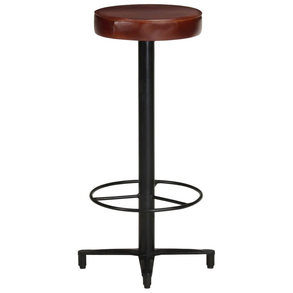 vidaXL Bar Stools 2 pcs 30" Real Leather