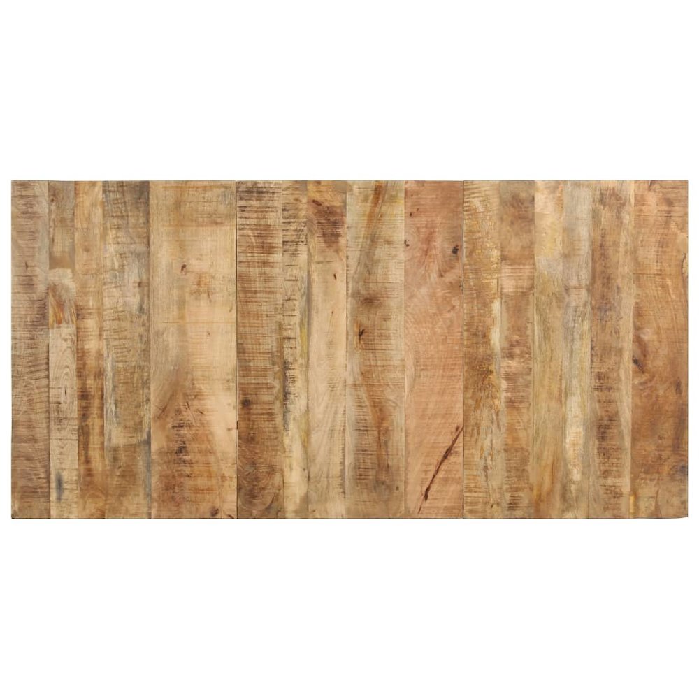 vidaXL Dining Table 63"x31.5"x29.9" Rough Mango Wood, 321974