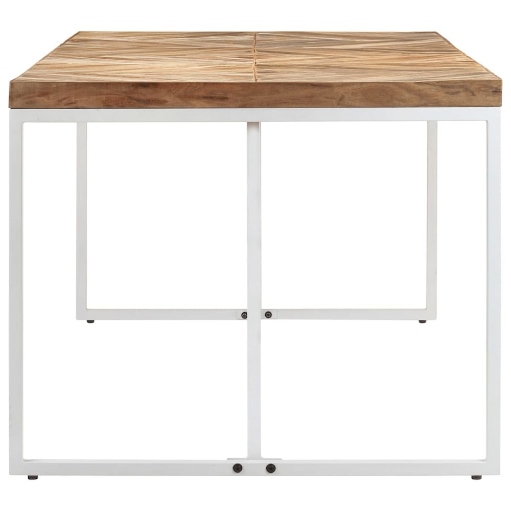 vidaXL Dining Table 70.9"x35.4"x29.9" Solid Acacia and Mango Wood, 323551
