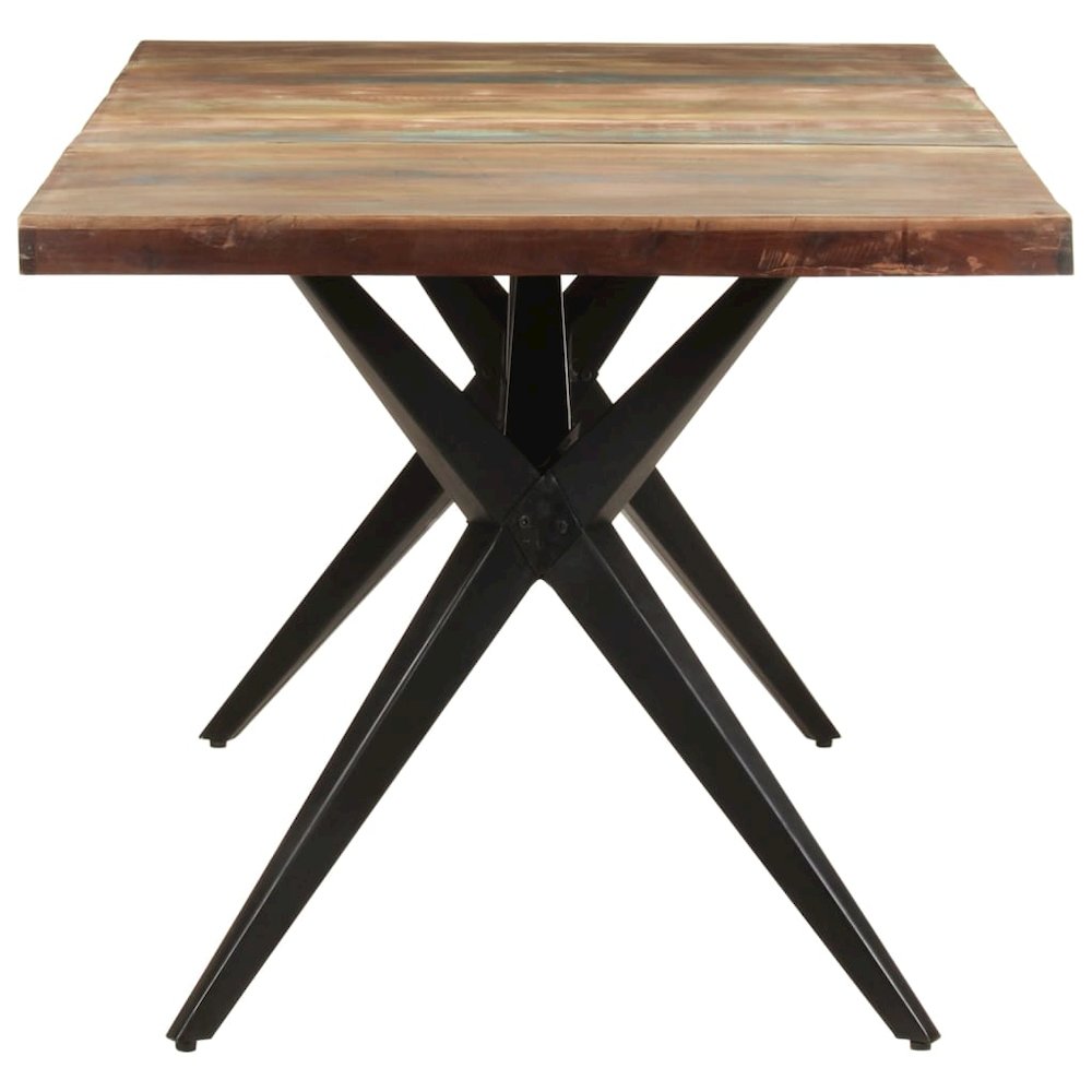 vidaXL Dining Table 70.9"x35.4"x29.9" Solid Reclaimed Wood, 323570