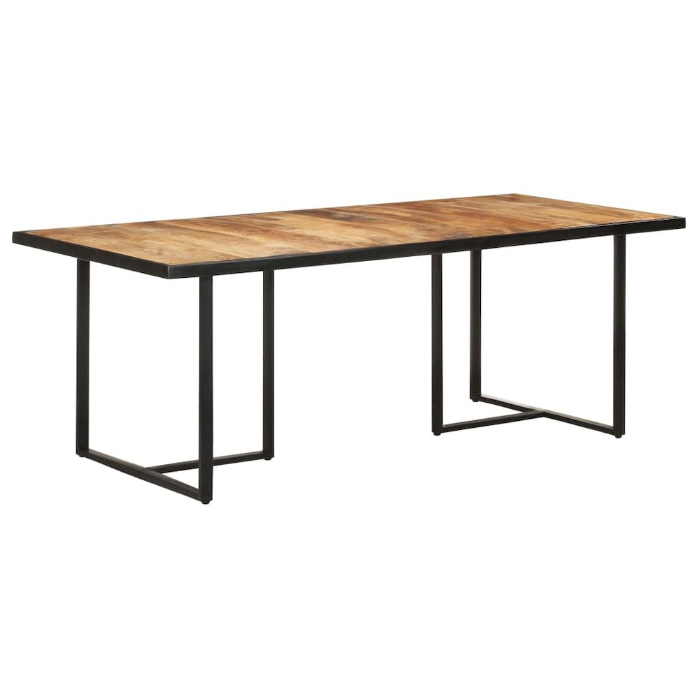 vidaXL Dining Table 78.7" Rough Mango Wood 0697