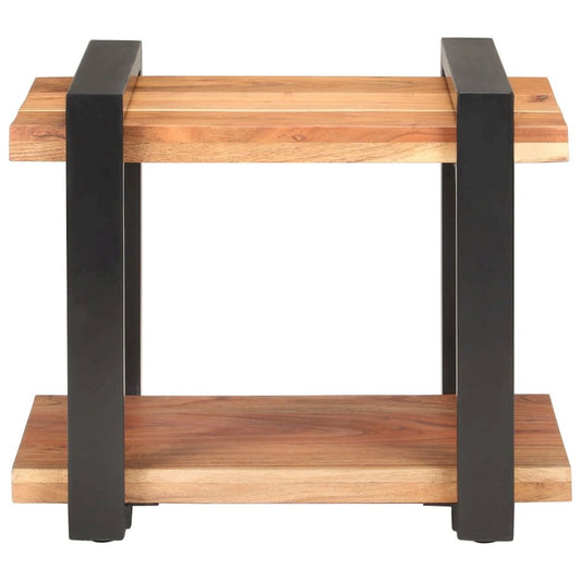 Bedside Cabinet Natural wood and black