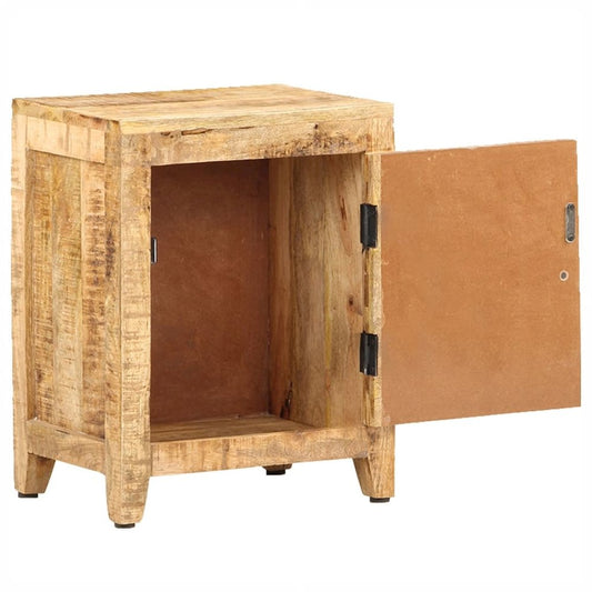 Bedside Cabinet Brown Solid Mango Wood Bedside Cabinet