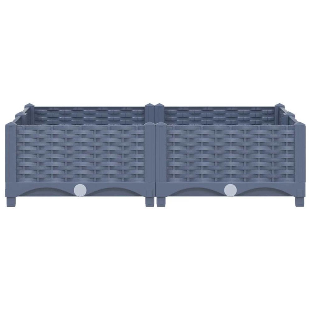 vidaXL Raised Bed 31.5"x31.5"x9.1" Polypropylene, 310410