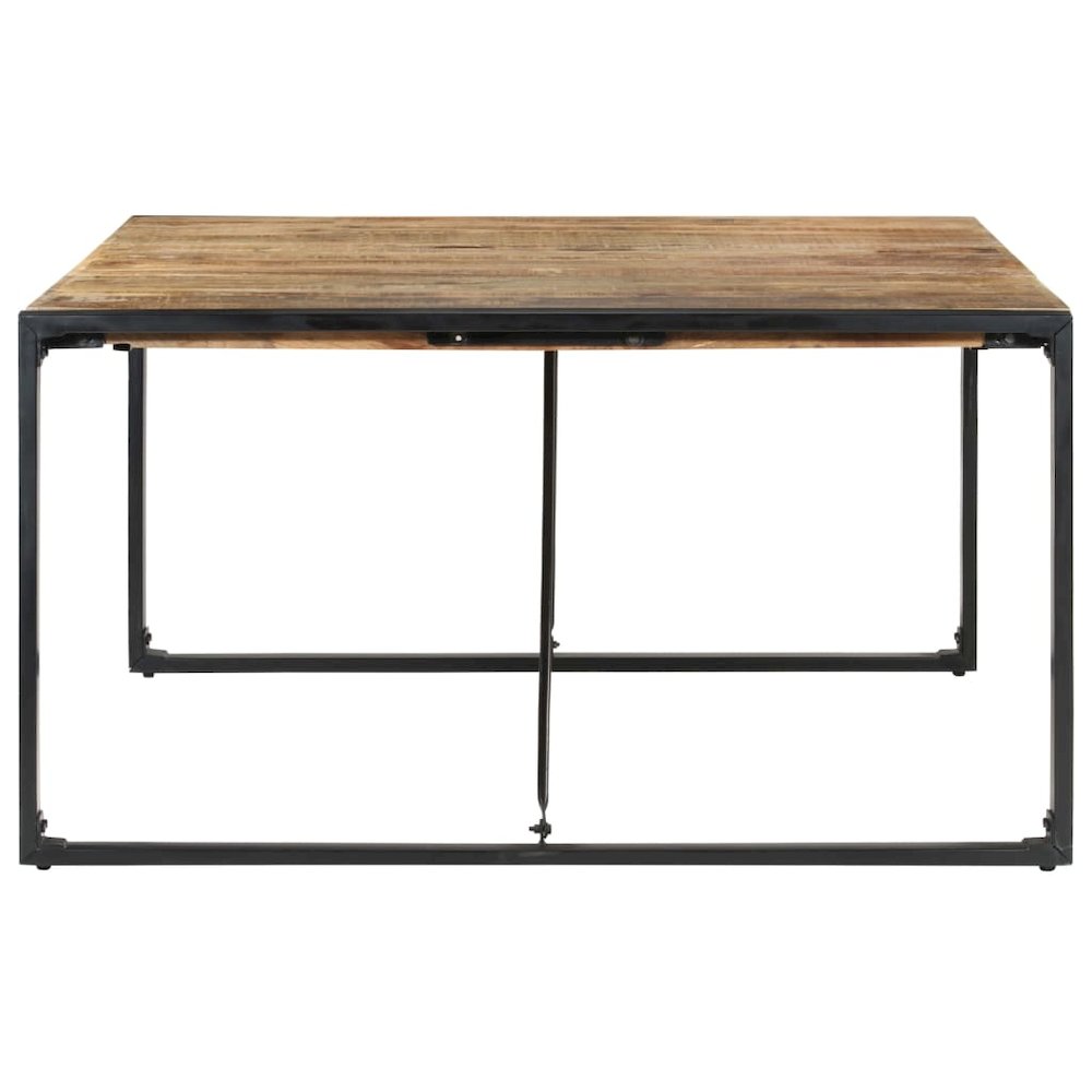 vidaXL Dining Table 55.1"x55.1"x29.5" Rough Mango Wood, 321572